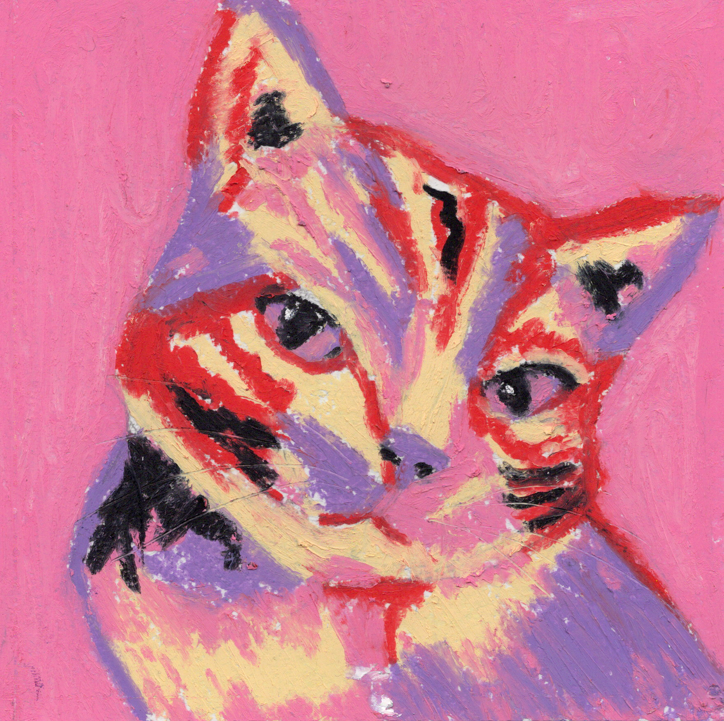 Pink Cat - Art Print