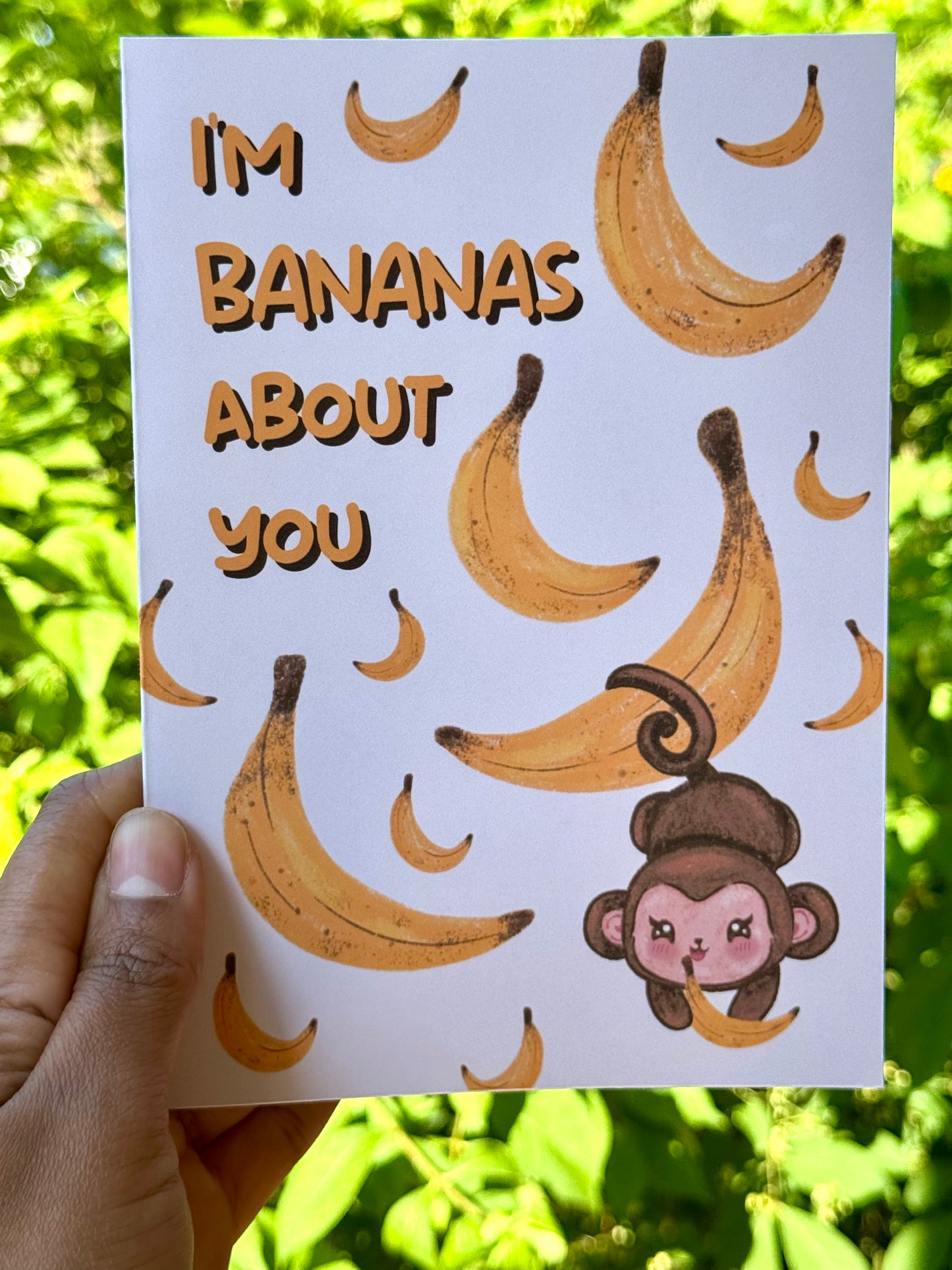 I'm bananas about you - Greeting Card
